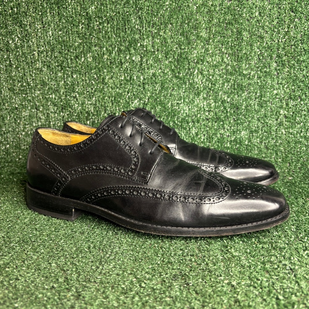 Cole Haan Air Giraldo Wingtip Brogue Oxford Formal Dress Shoe Black Mens Size 11